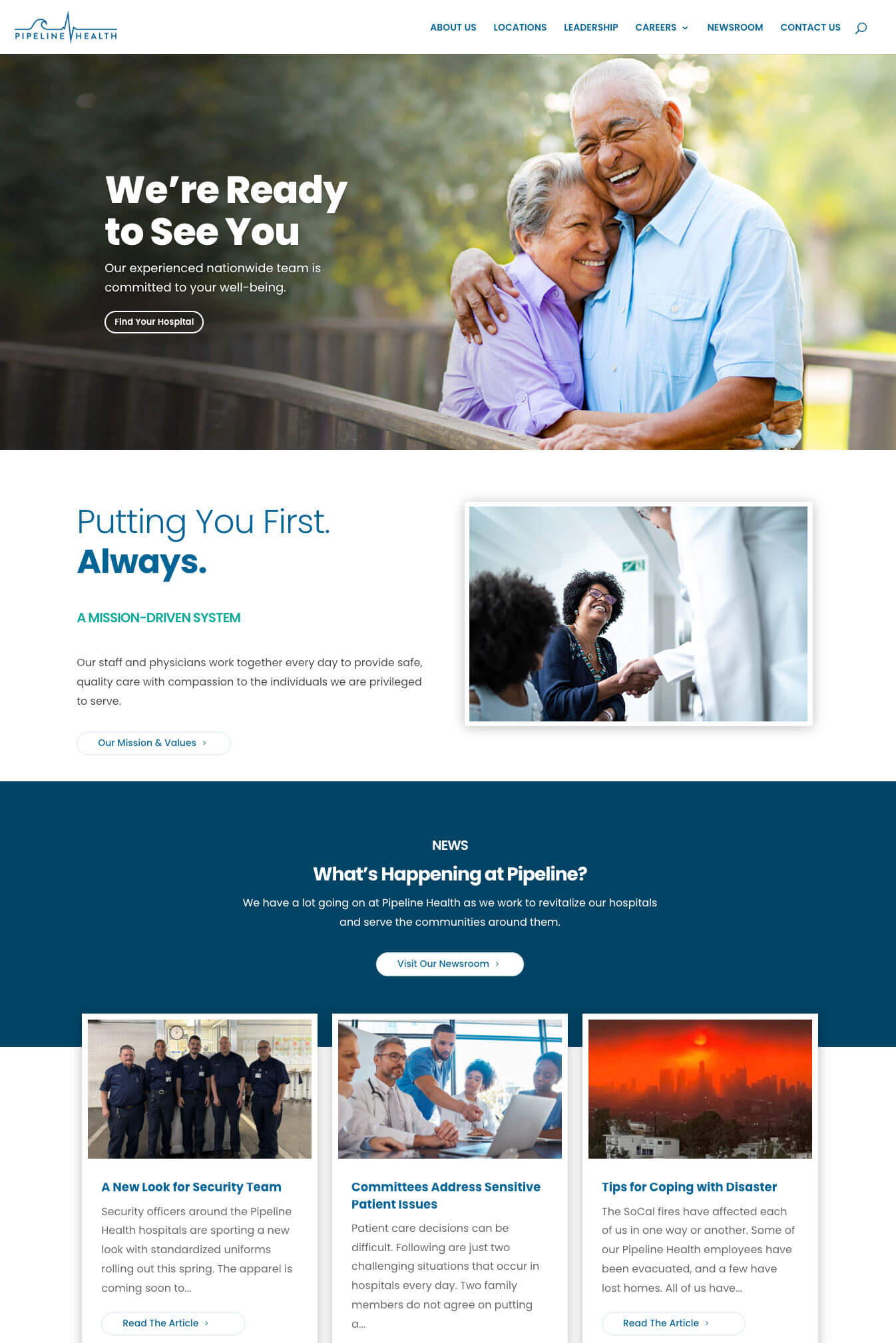 Pipeline Health Medical Website